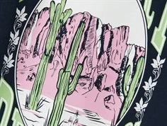 Name It top navy blazer med ørken print